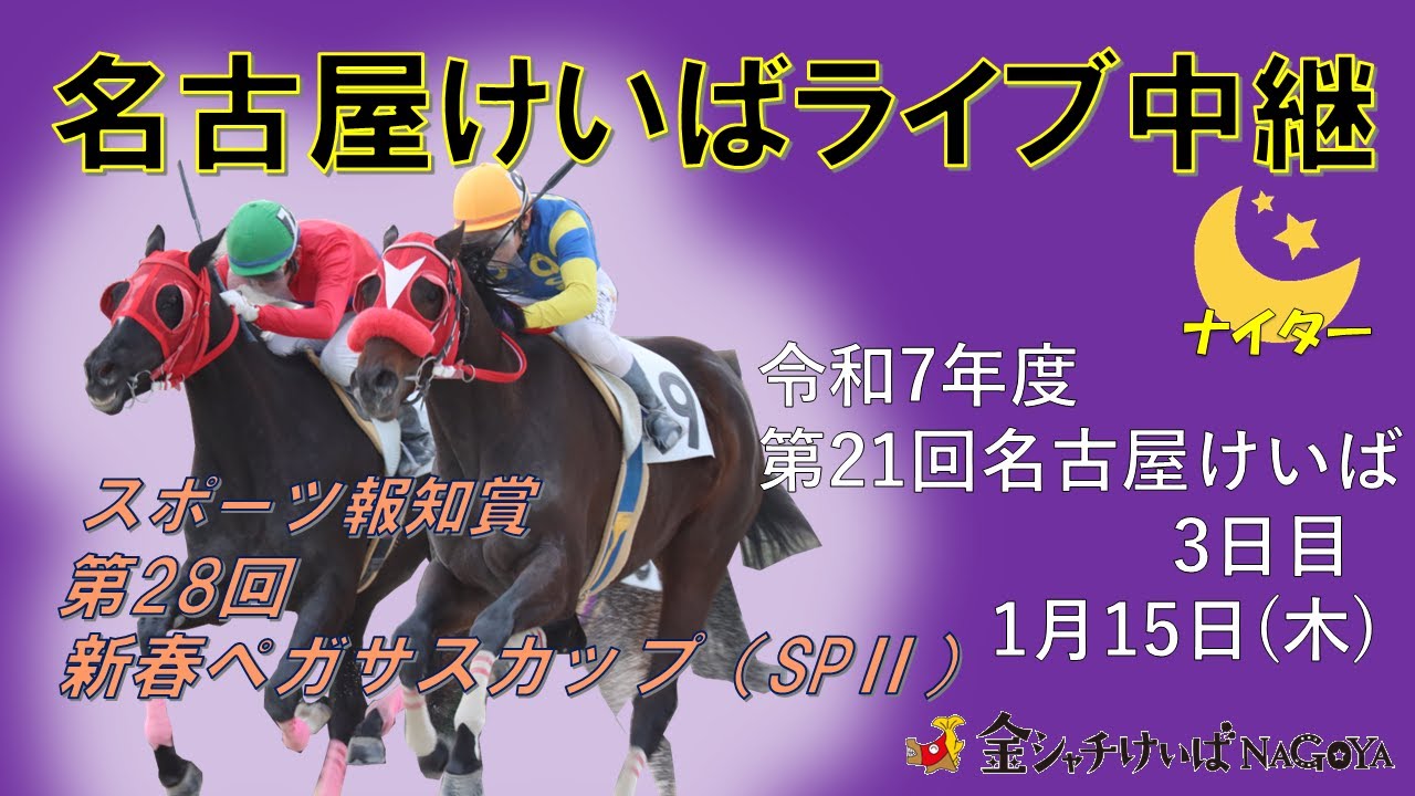 名古屋競馬Live中継　R08.01.15