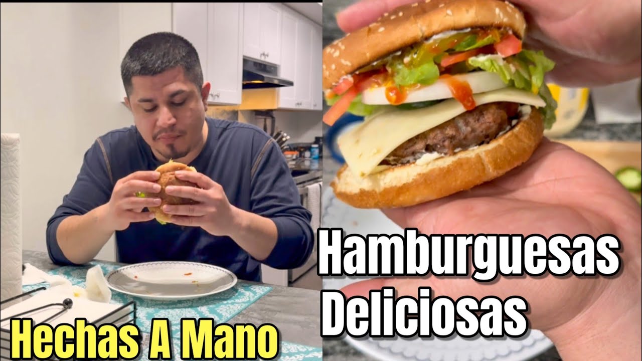 Cómo Hacer Hamburguesas Caseras Hechas A Mano!🍔🌿