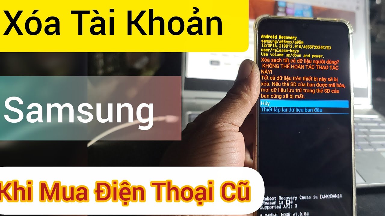 Khi Mua Điện thoại Cũ,Xóa Tài Khoản Samsung trên điện thoại Samsung A50 cực dễ