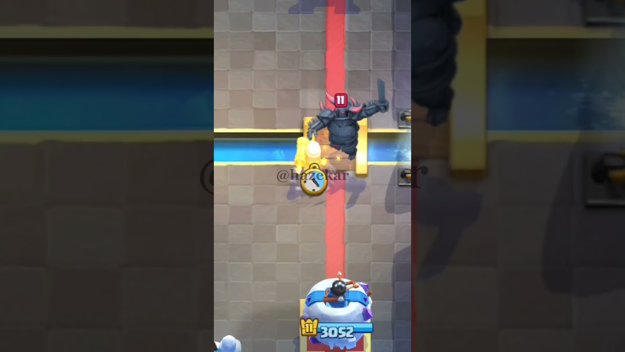 c&oacute;mo defender una PEKKA con poco elixir #clashroyale #clashroyalememes