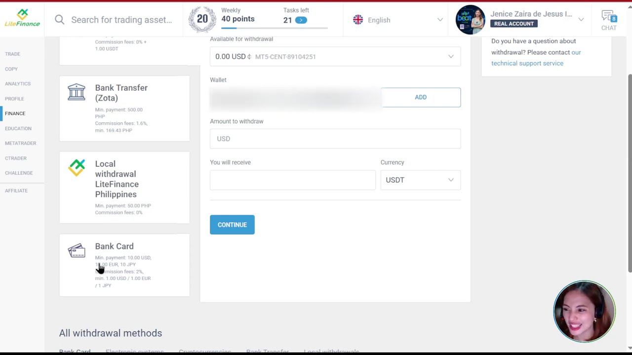 How to Deposit & Withdraw in Forex Using LiteFinance | Bank, E-Wallet & USDT Guide