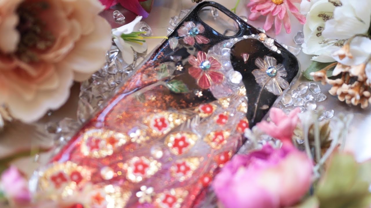 孔雀レジンスマホケース✨DIY  wire & epoxy resin art project