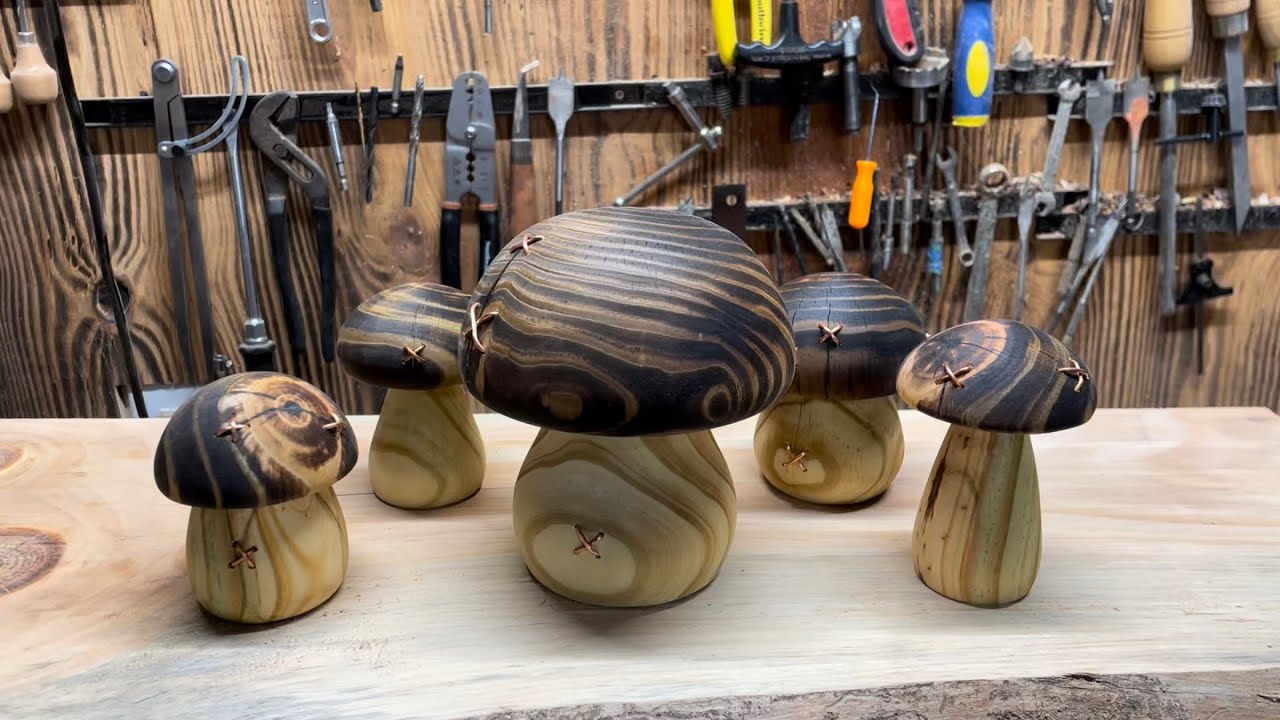 Woodturning Project that Sells - a Wooden Mushroom with a Secret Compartment - Stash Box