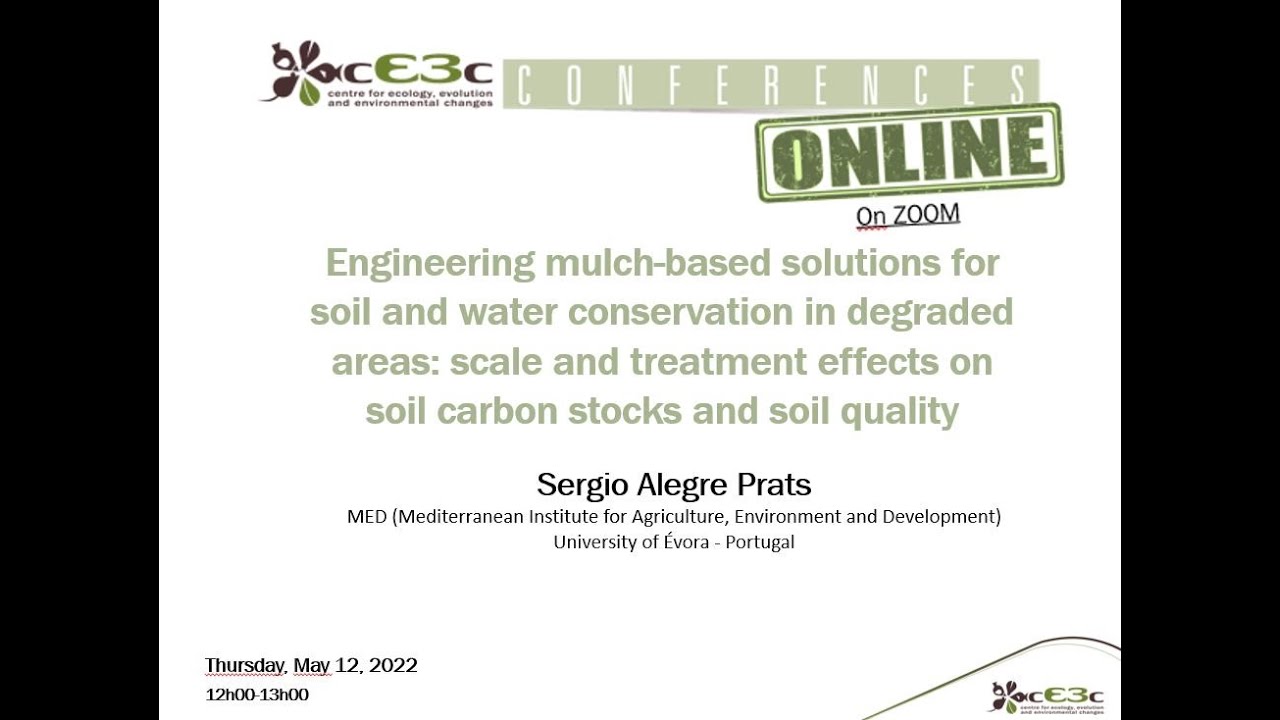 Engineering mulch-based solutions for soil and water conservation in degraded areas