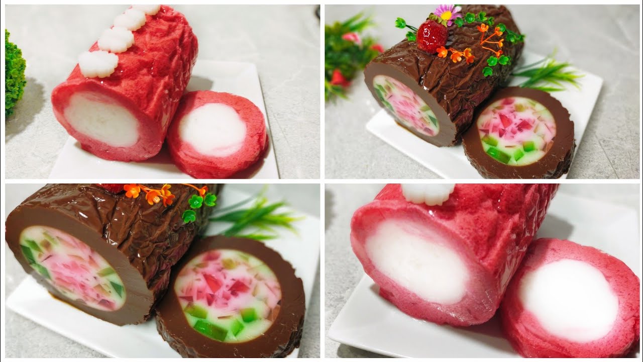 2 Resep Pudding Roll Yang Cantik, Simpel Dan Enak  || Kompilasi