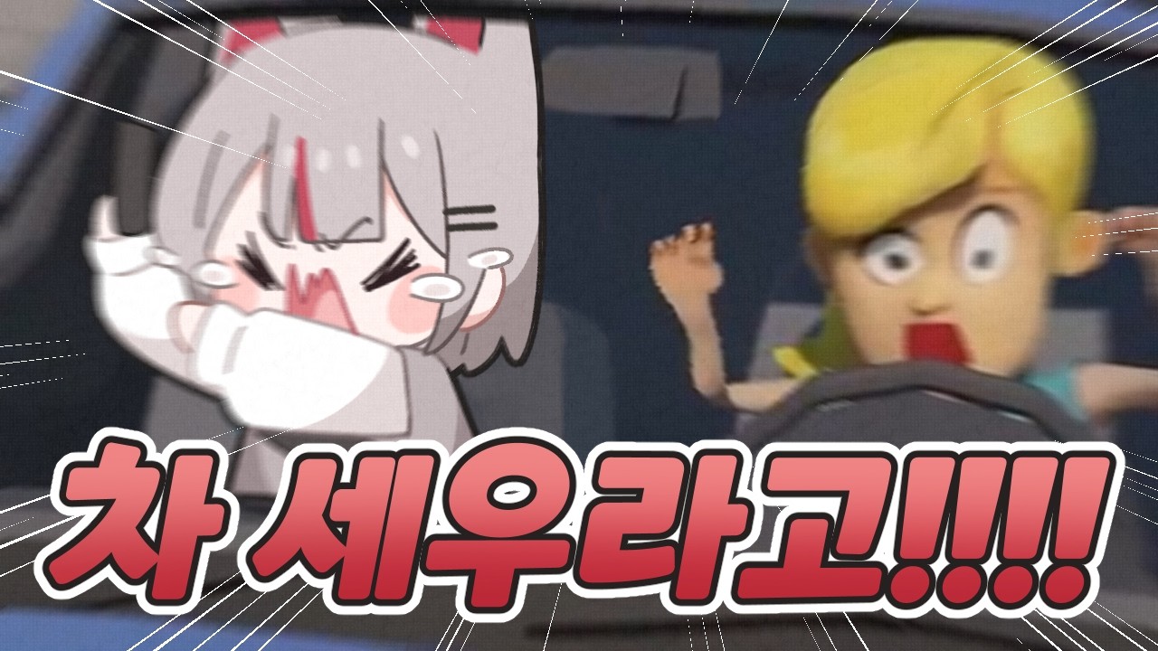 무면허 고양이의 여동생 운전 가르치기