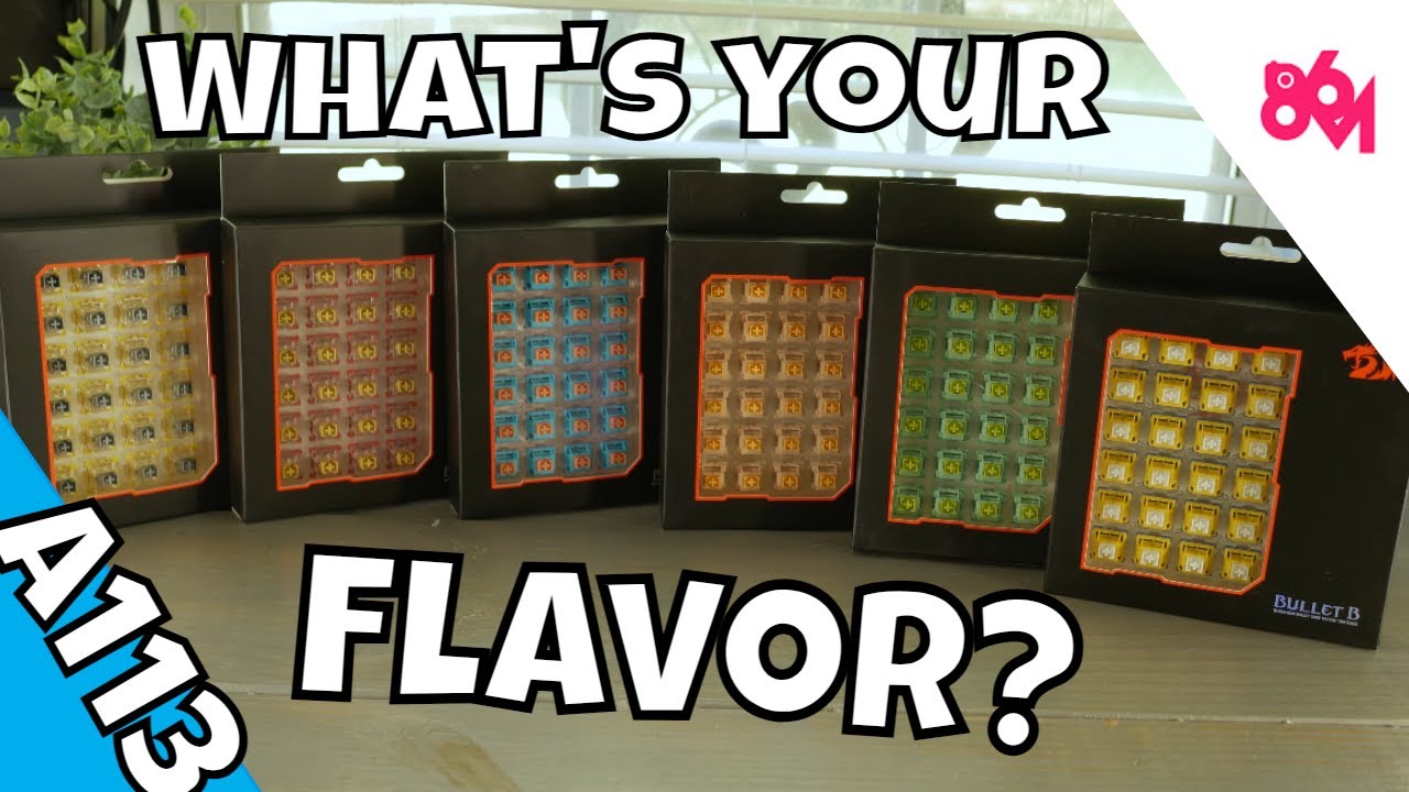 Redragons new mechanical switches: The A113 Bullet Family!