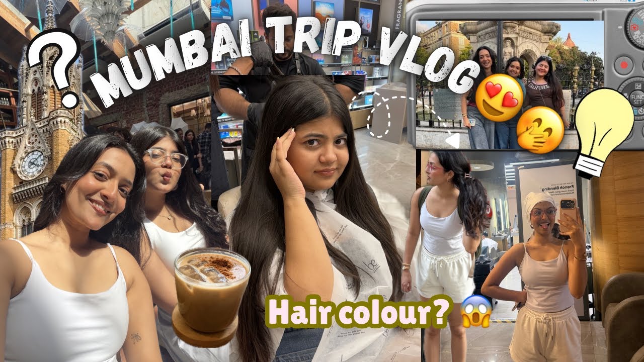 We took a trip to *Mumbai* ☀️🍉⭐️ Got our hair coloured too 😭 || Tejasvi Rajput ||
