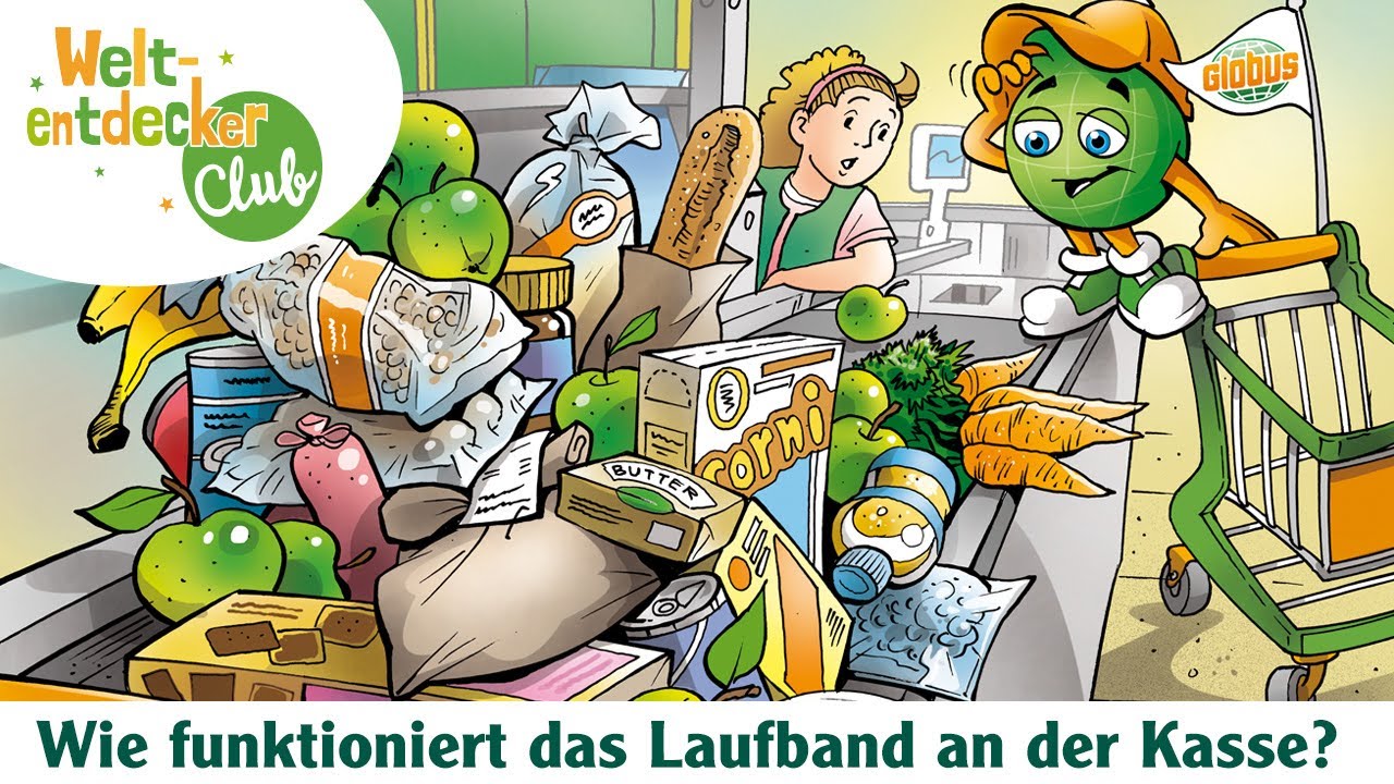 Wie funktioniert das Laufband an der Kasse?