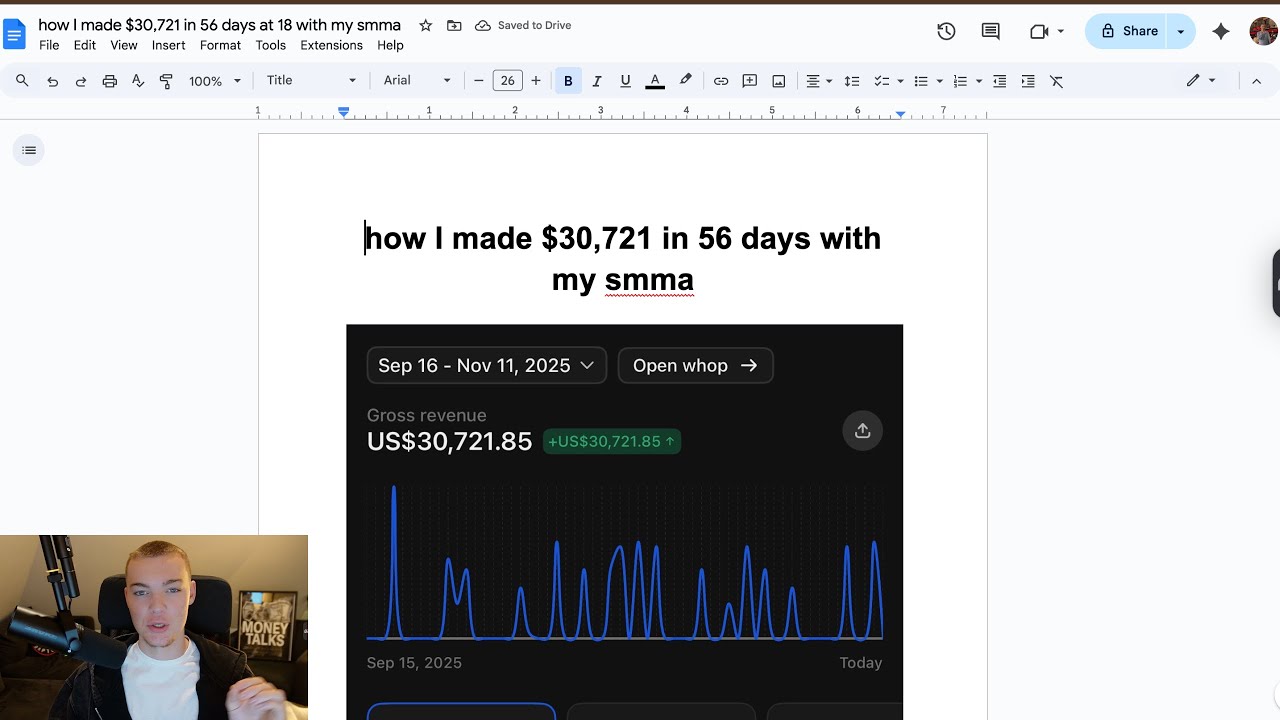 how i made $30,721 in 56 days with my smma