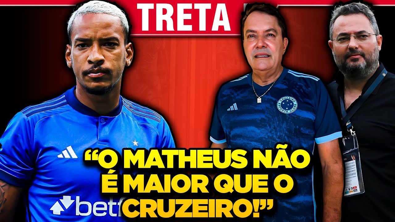 CRUZEIRO: TRETA de MATHEUS PEREIRA contra PEDRINHO e Alexandre Mattos