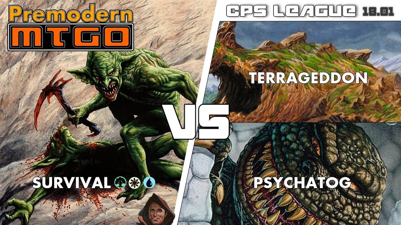 Premodern CPS League 18.01 with Treva Survival - Round 3 vs Terrageddon & Round 4 vs Psychatog