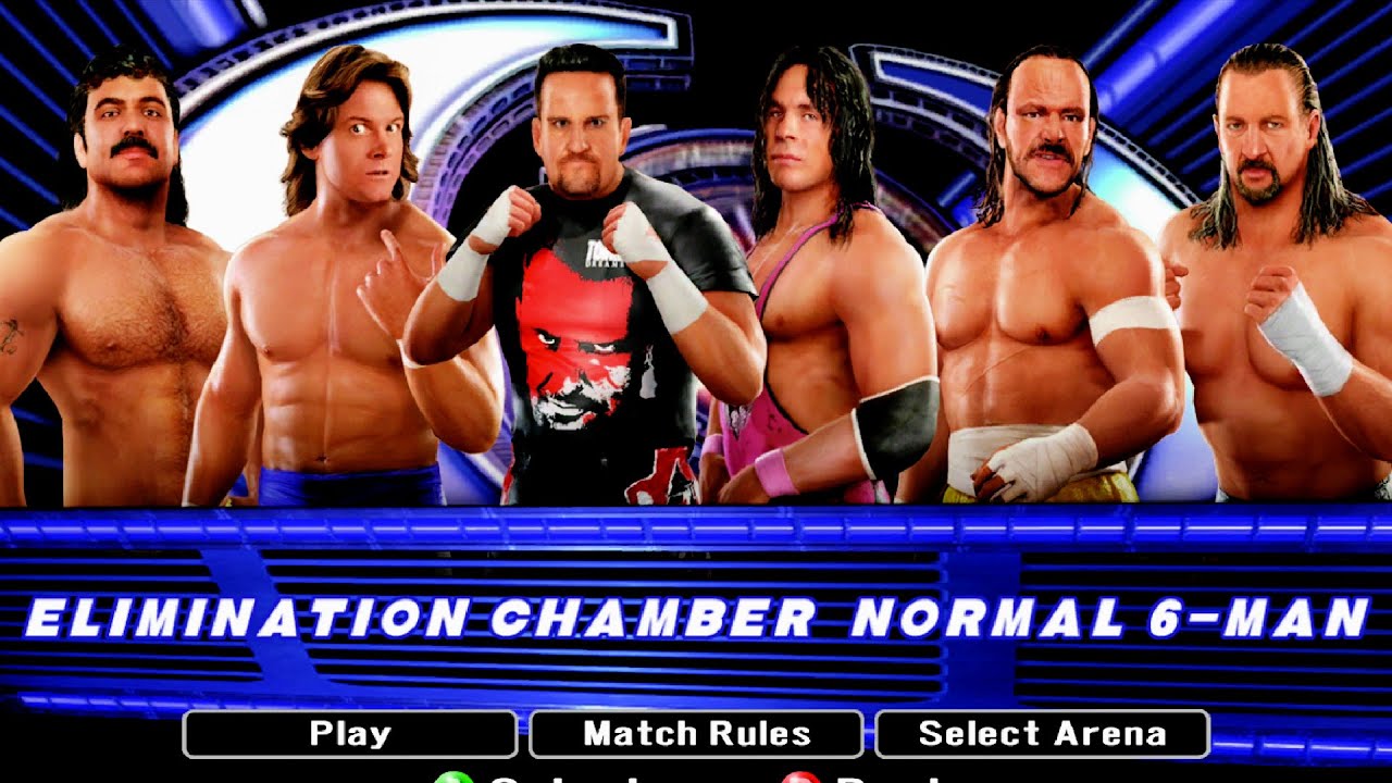 WWE Smackdown vs Raw 2008 - WWE ECW Legends Elimination Chamber Match