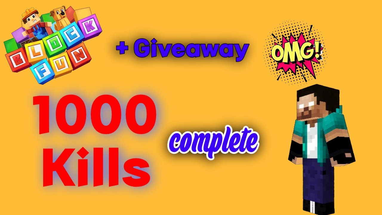 I Complete 1000 Kills in Block Fun Lifesteal server | #blockfun