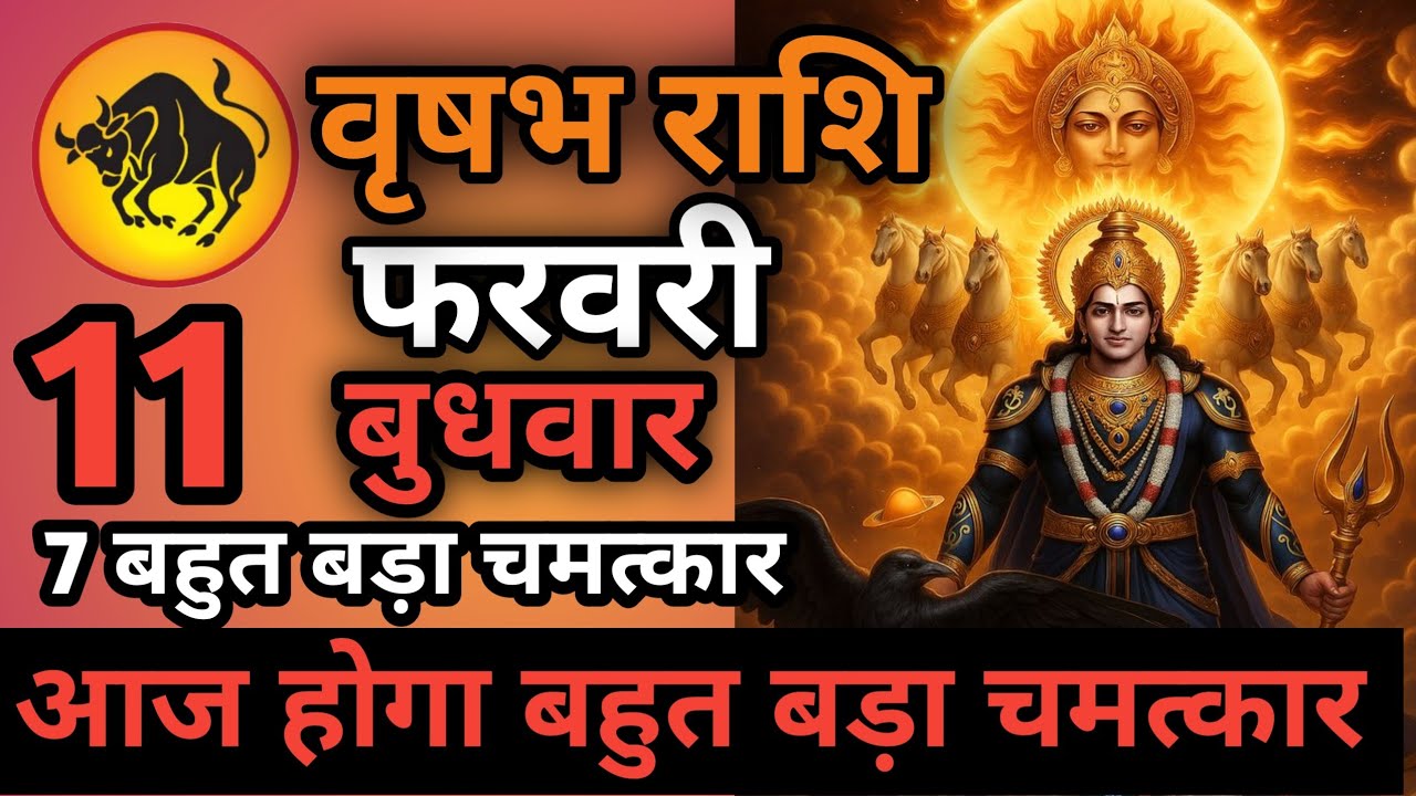 वृषभ राशि 07 फरवरी दिन शनिवार आज होगा बहुत बड़ा चमत्कार Aaj ki vrishabh rashiAaj ka vrishabh rashi