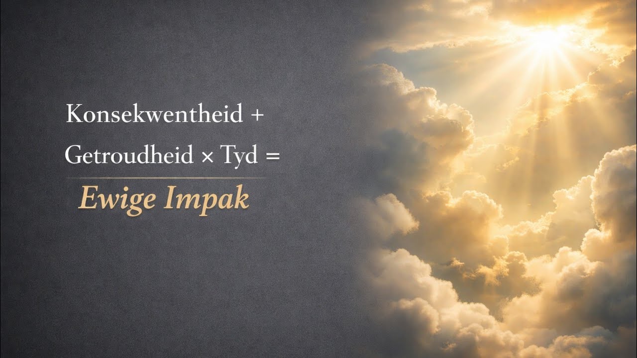 Konsekwentheid + Getroudheid × Tyd = Ewige Impak