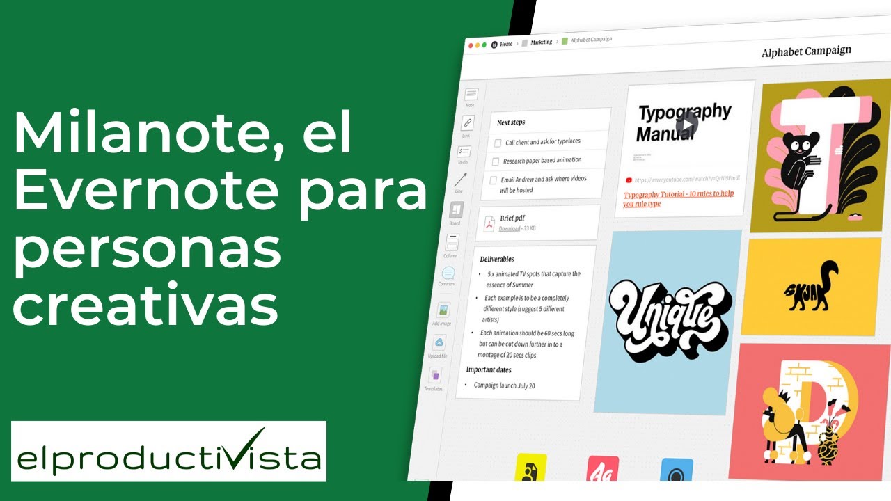 Tremenda app de notas para personas creativas: Review de Milanote