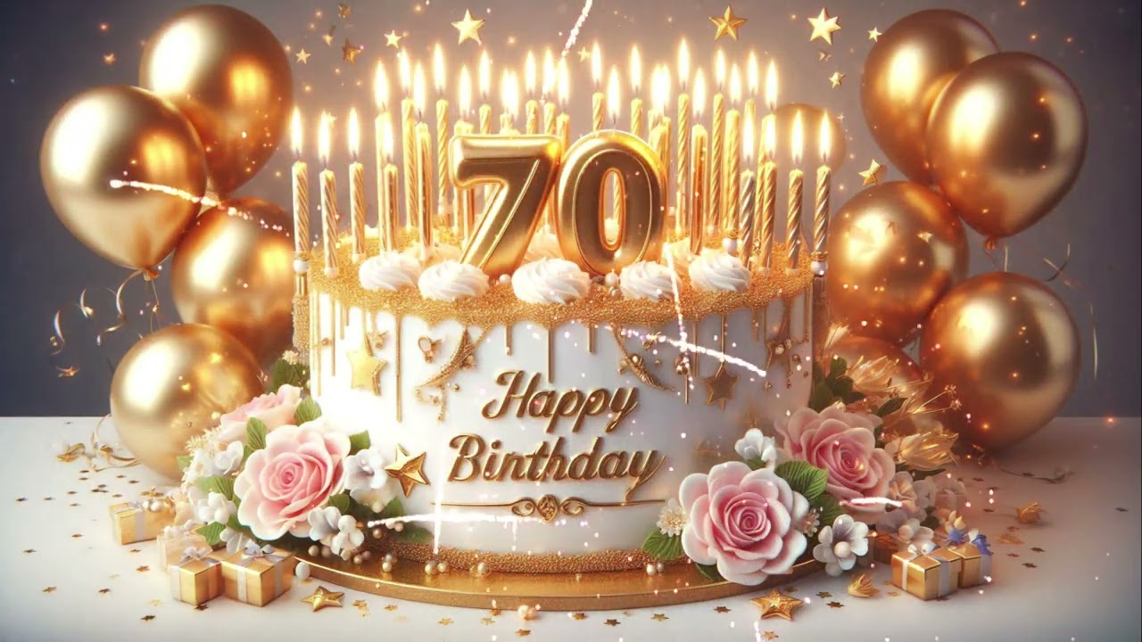 Happy Birthday Song 🎉| 70 years old birthday | 70th Anniversary | Happy Birthday to You 🎊
