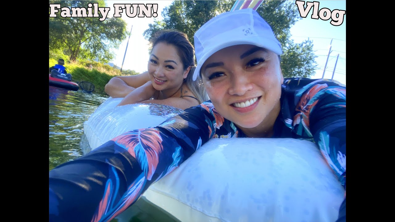 SPEND THE DAY WITH US *FAMILY FUN CANAL TUBING+ BEACH MUKBANG | SASVlogs