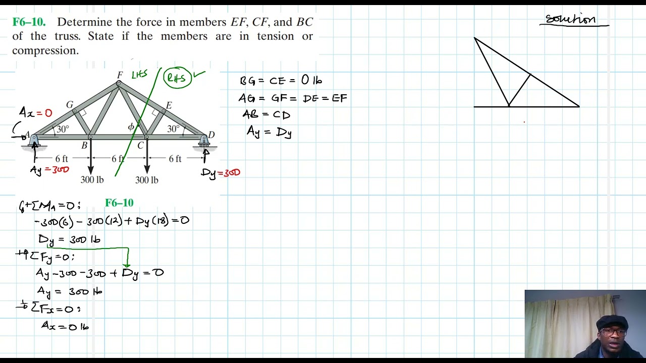 F6–10 Structural Analysis (Chapter 6: Hibbeler Statics) Benam Academy