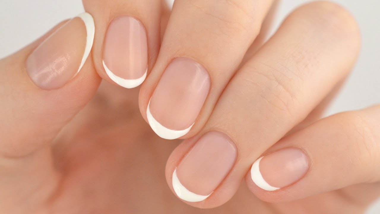How To Paint Nails Perfectly With French Tips | DIY French Manicure 2024