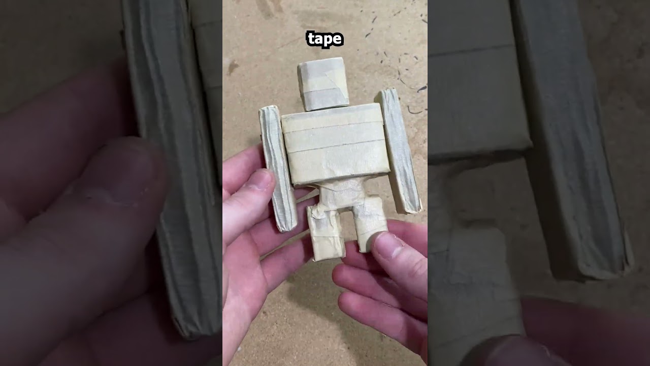 Cardboard Minecraft Iron Golem Tutorial!