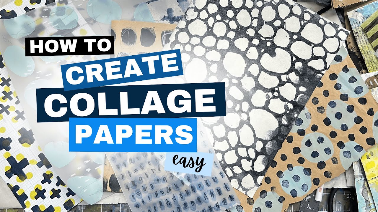 Creating low effort collage papers