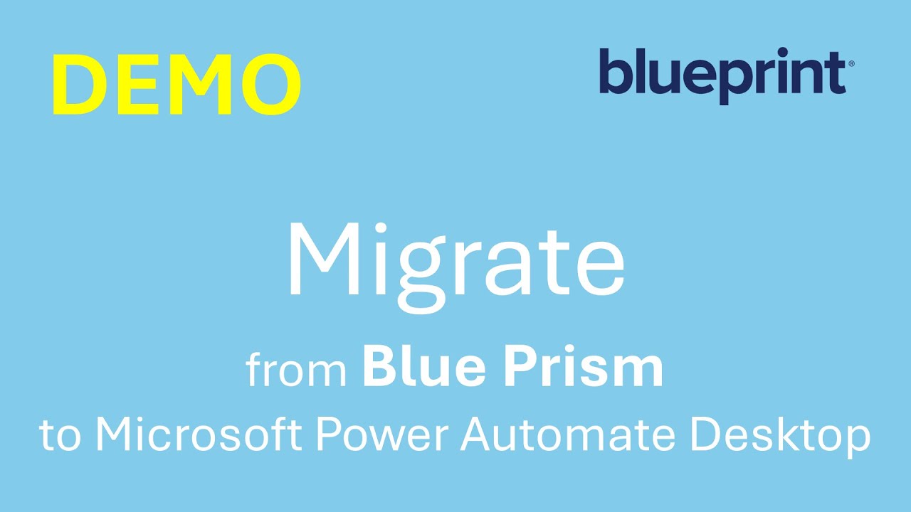 Migrate Blue Prism