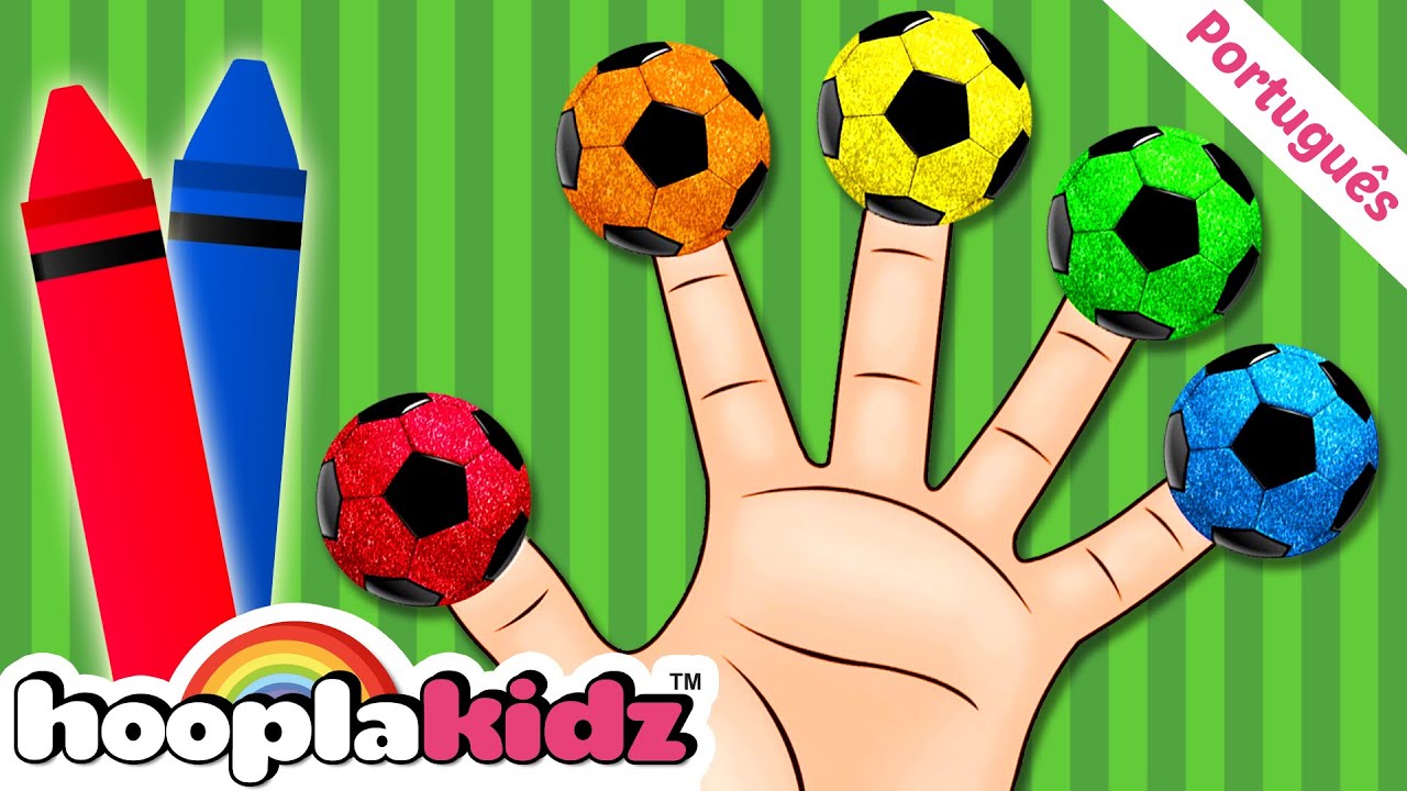 Hooplakidz Brasil | A Família de Dedos De Bolas De Futebol!! 🖐️⚽ | Músicas Infantis