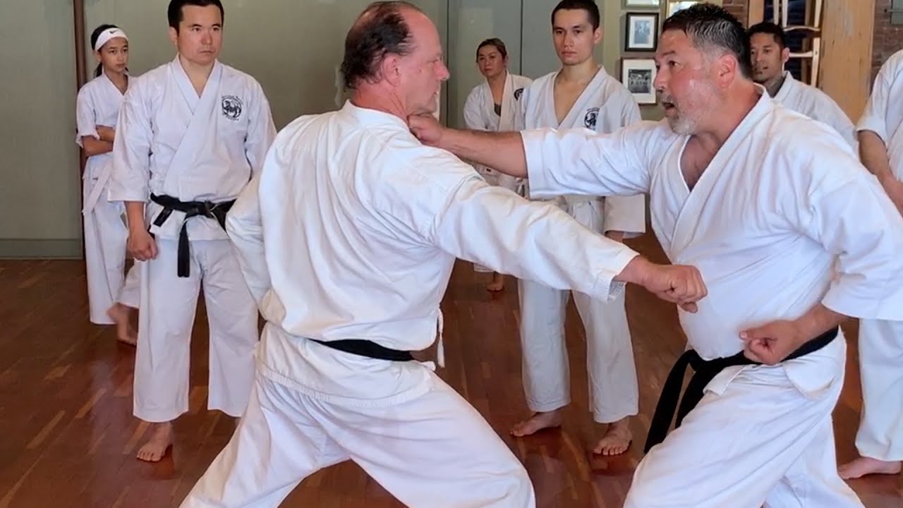 Mark Kohagura leads Shotokan Ohshima Karate practices In Kansas City May 4 2019