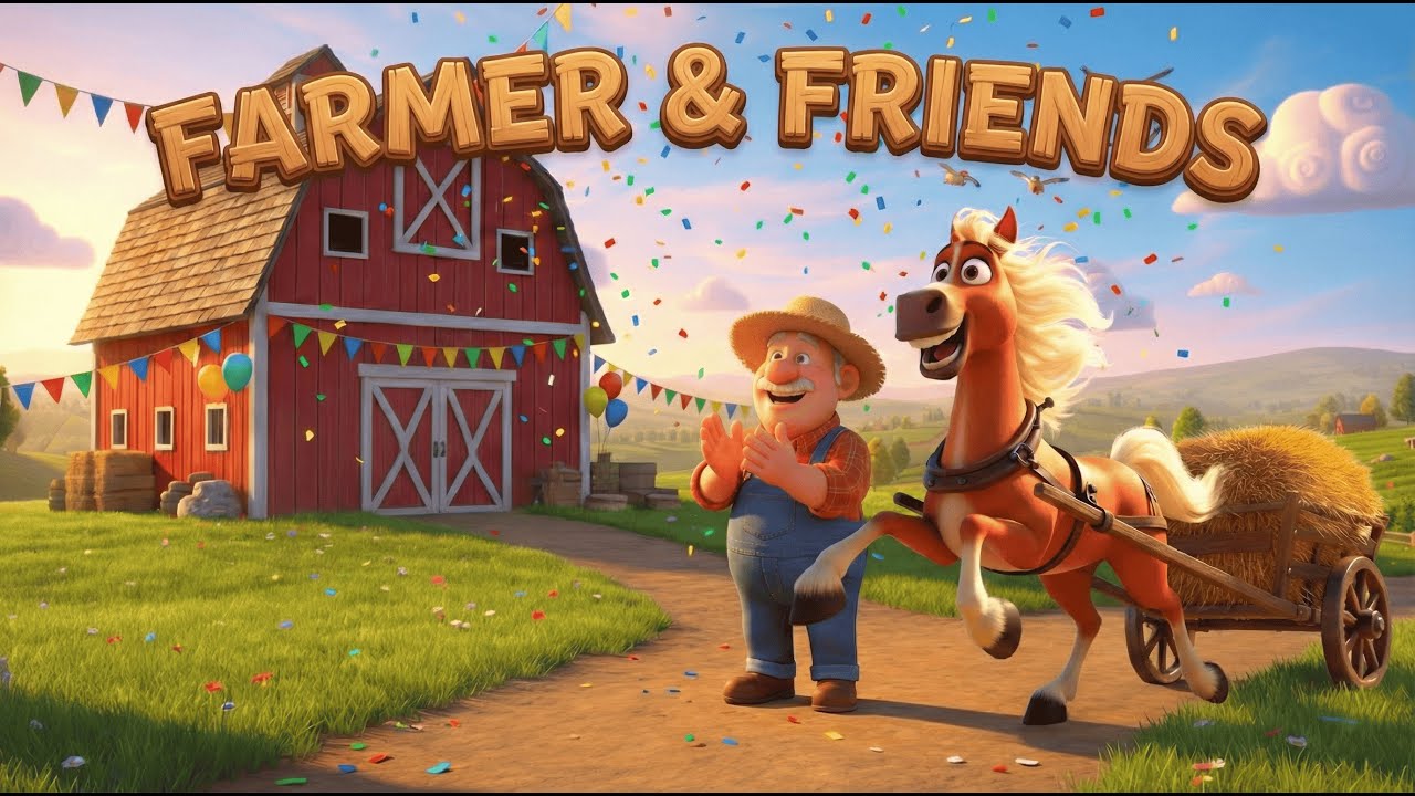 Old MacDonald Had a Farm 🐮🎵 | Farm Animals Song for Kids | 3D Cartoon Animation