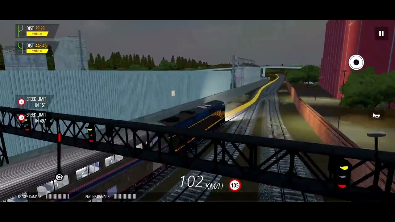 🌌 Double Engine Night Passenger Service | Train Simulator PRO USA