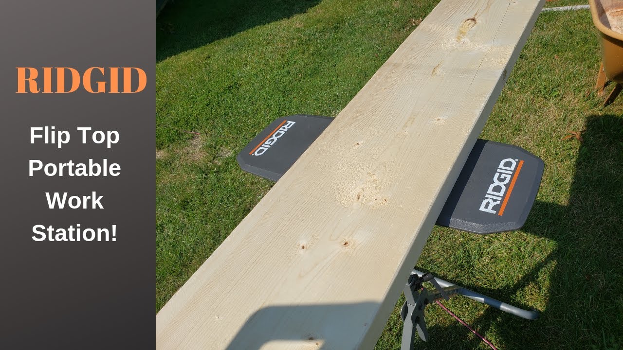 RIDGID Flip Top Portable Work Support Review. This is an awesome portable stand!
