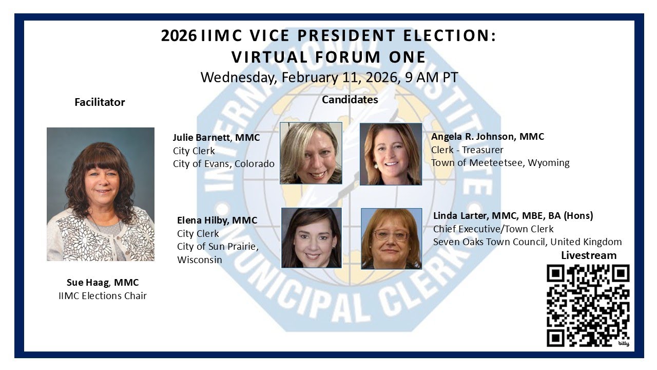 2026 IIMC Vice President Candidate Virtual Forum 1: February 11, 2026
