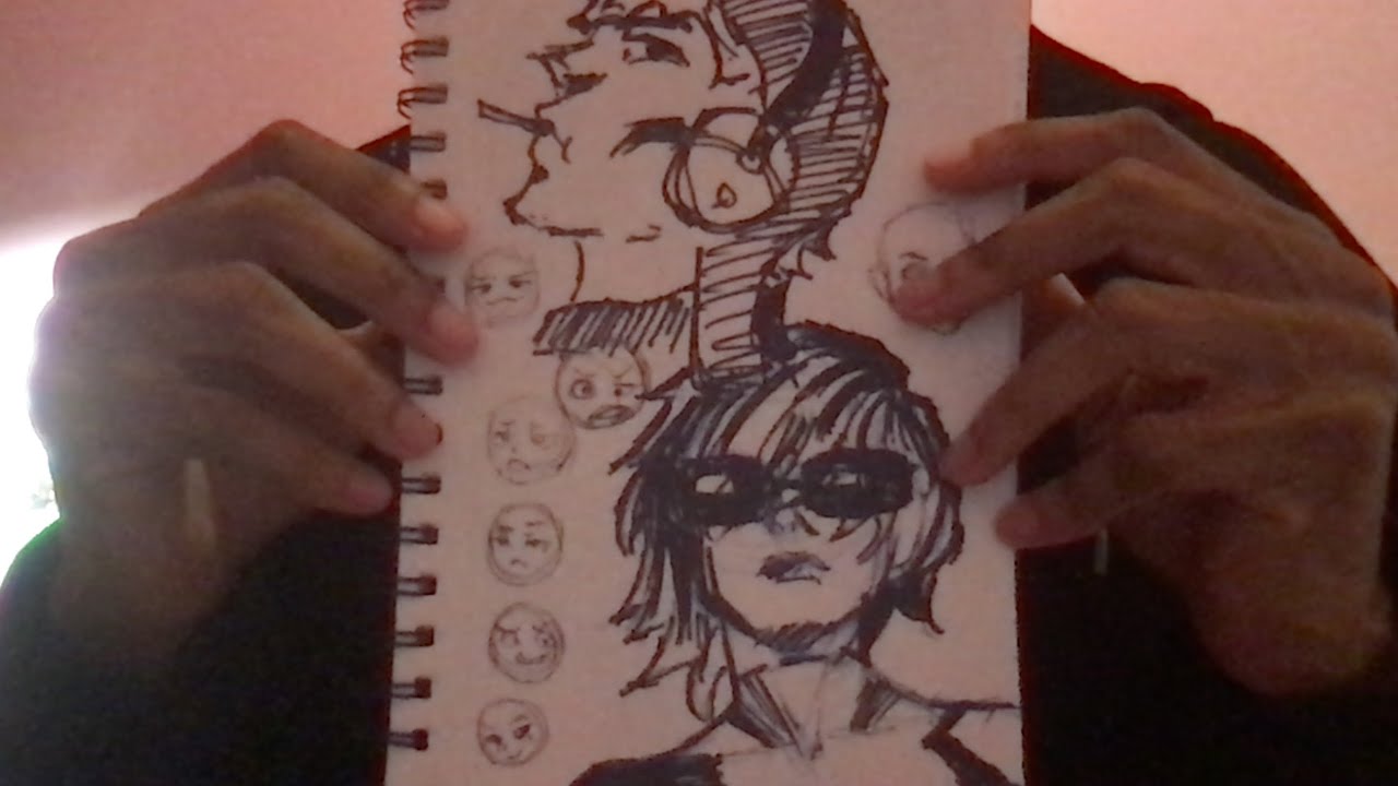 Asmr | Showing some of my Sketchbook