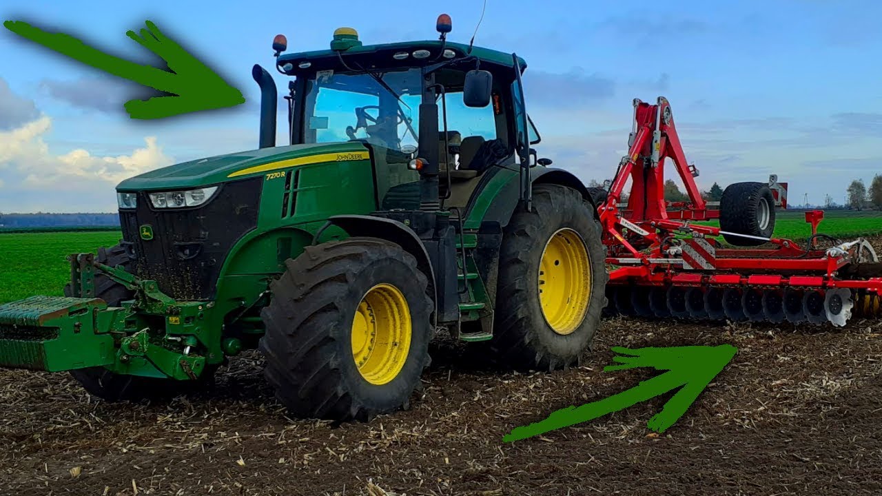 TALERZOWANIE PO KUKURYDZY★JOHN DEERE 7270R ✔ Pottinger TERRADISC 6001