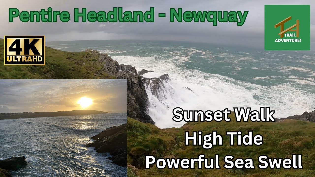 Experience the Sea Power in Newquay | 4K walking Tour