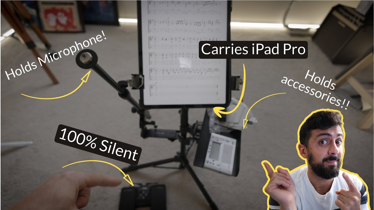 The Ultimate Pro Music Stand For Tablets? || AirTurn GoStand + Manos + Duo500