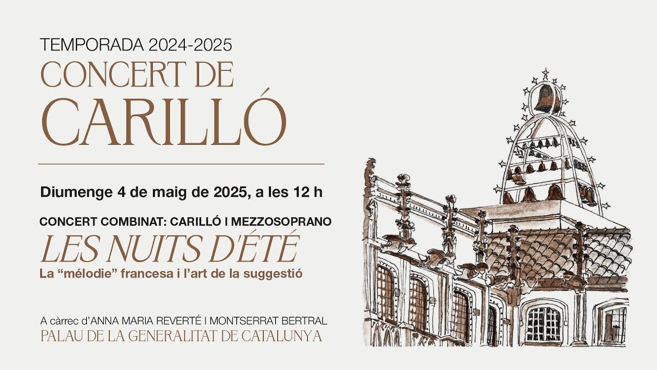 Maig 2025 - Temporada Concerts de Carilló 2024-2025 - Carilló i mezzosoprano, amb Montserrat Bertral