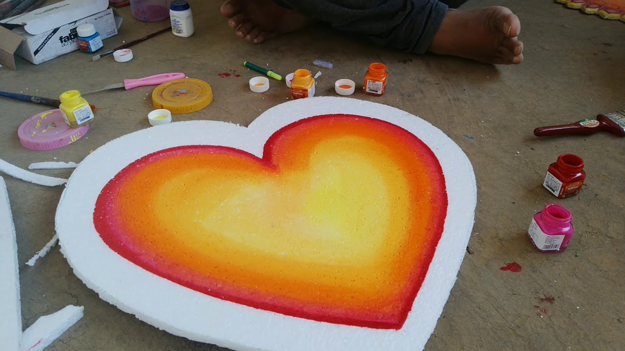 थर्माकोल डिजाइन/ wedding Design/thermocol cutting/painting art/ hindi tutorial