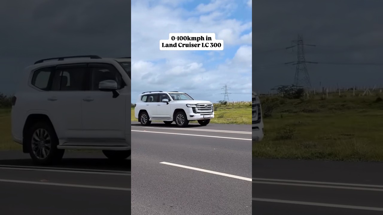 Toyota Land Cruiser 300 launch control run! Can you guess how quickly it does 0-100kmph?