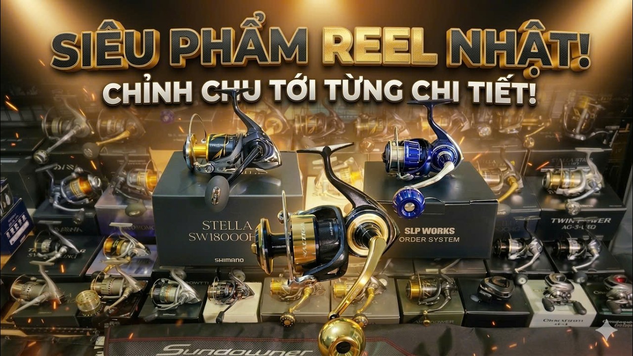 Siêu Phẩm ĐỒ CÂU NHẬT JDM Tháng 3, Cần câu và Máy câu SIÊU ĐẸP, LH 0343925906