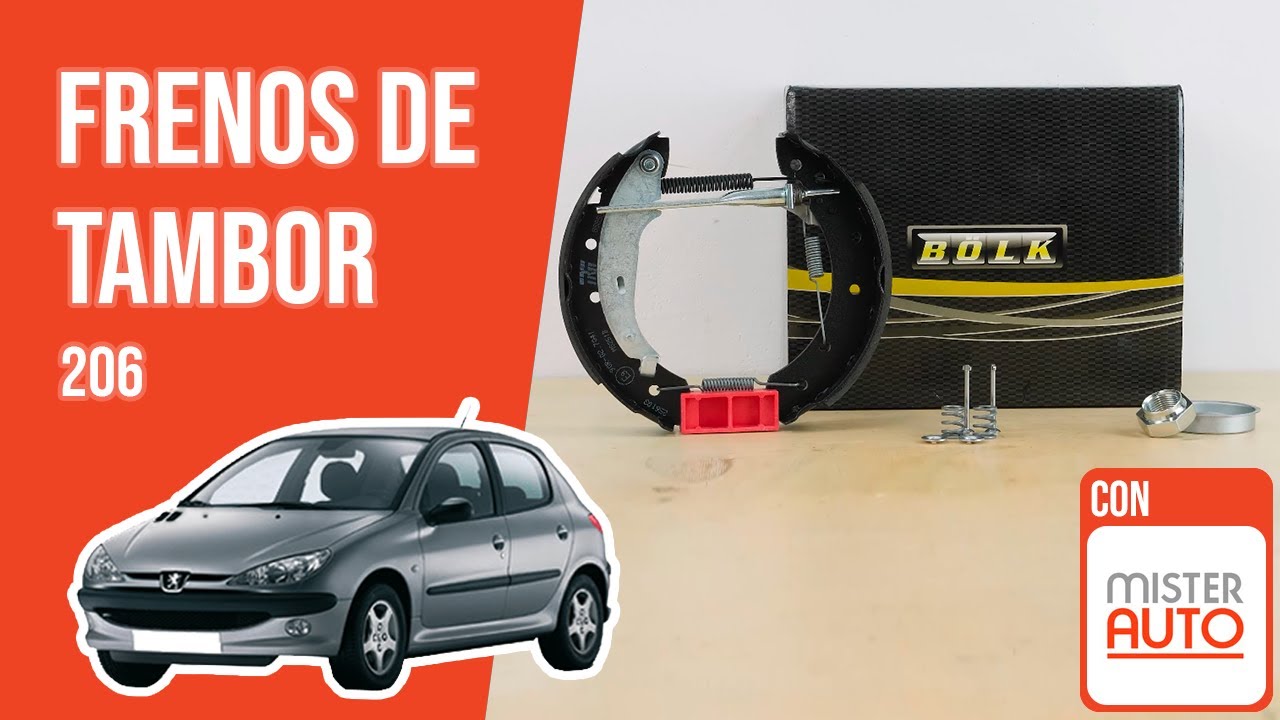 Cómo cambiar los frenos de tambor Peugeot 206 🚗