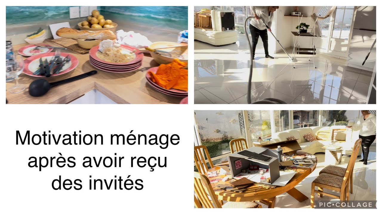 MOTIVATION MÉNAGE APRÈS AVOIR REÇU DES INVITÉS/CLEAN WITH ME/NETTOIE AVEC MOI/