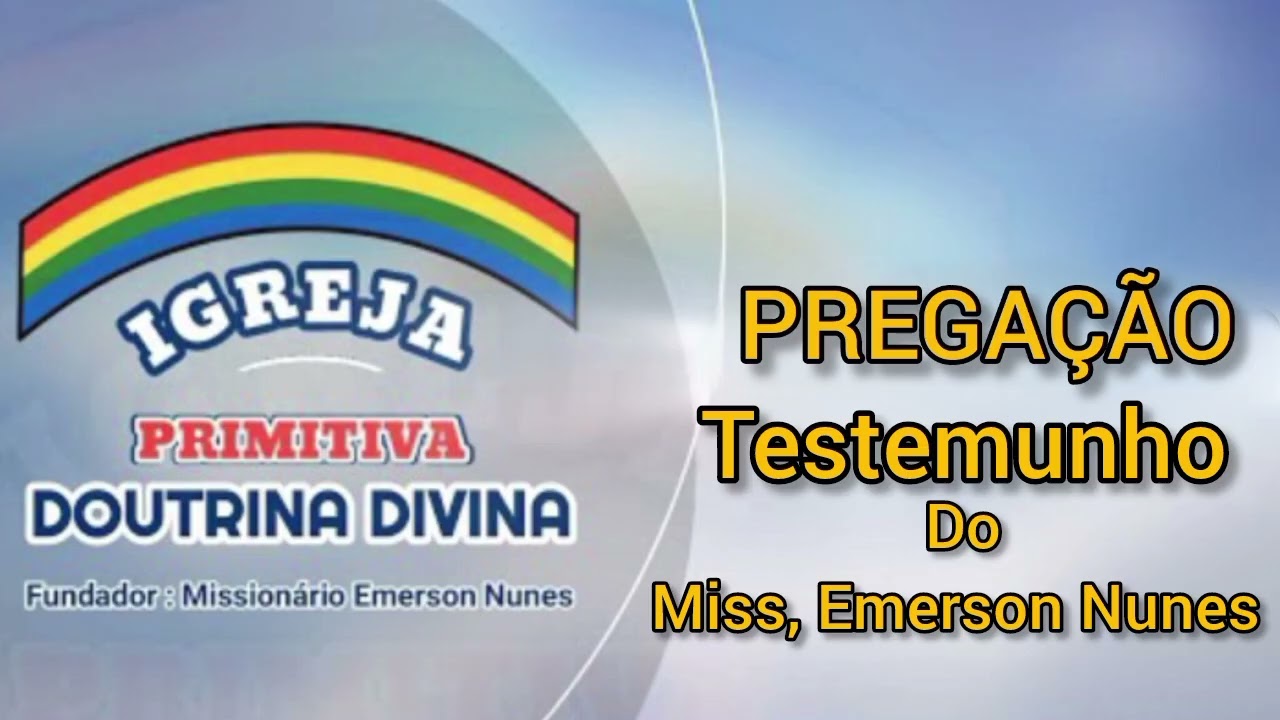 Missionário Emerson Nunes, Seu testemunho desde pequeno 