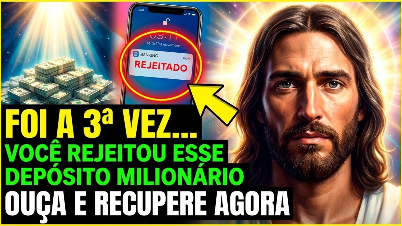 DEUS DIZ: FOI A 3ª VEZ QUE VOCÊ REJEITOU ESSE DEPÓSITO MILIONÁRIO (Ouça e Recupere Agora)