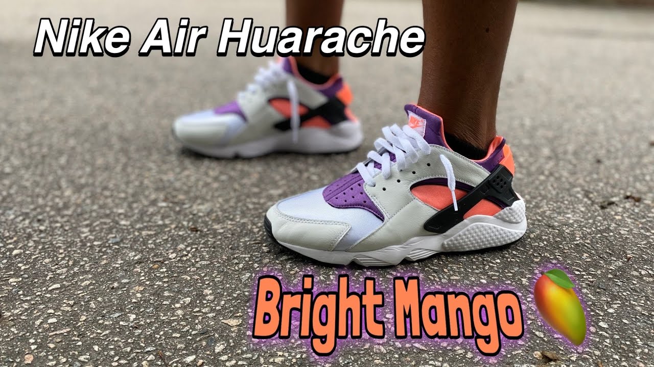 2021 Nike Air Huarache Bright Mango on-feet review w/fit!!