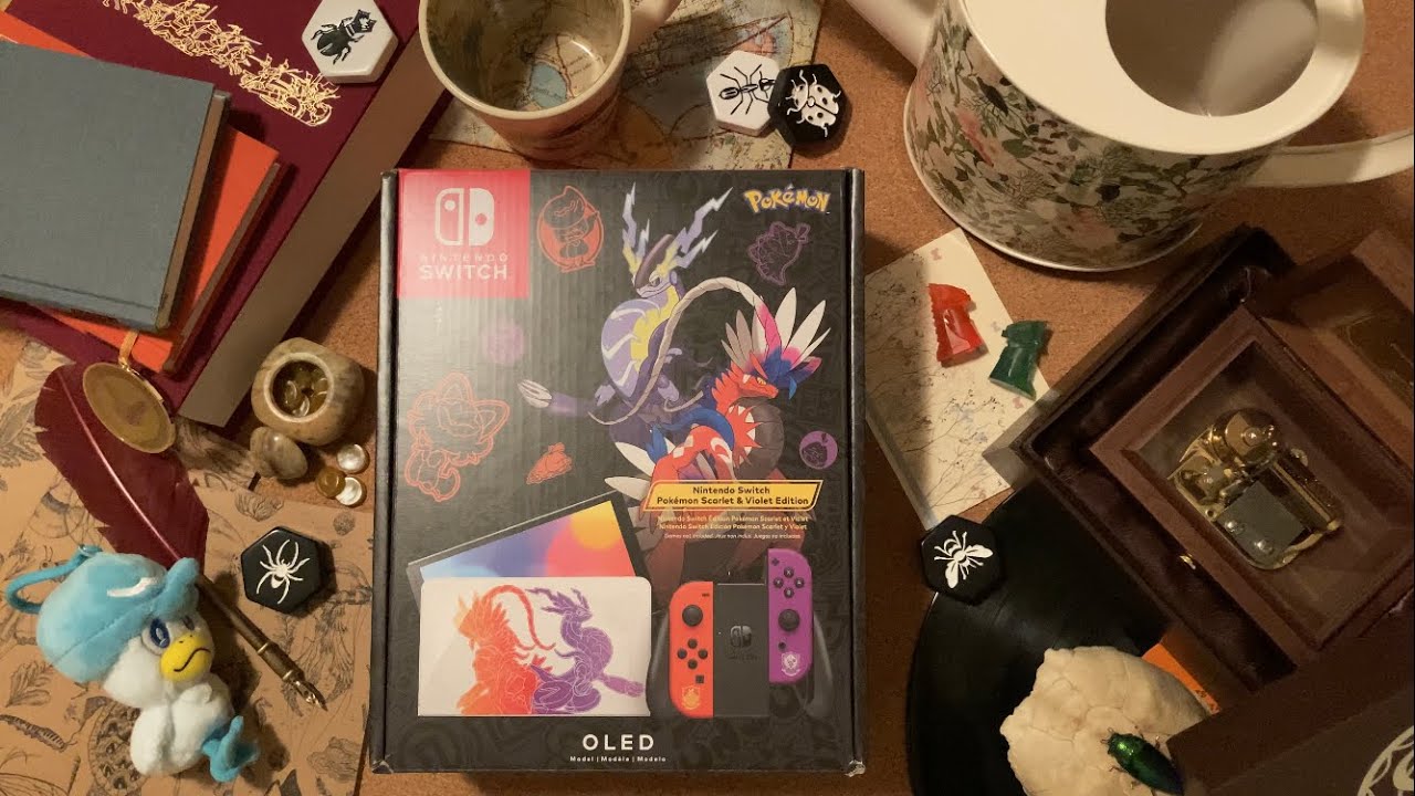 Pokémon Scarlet & Violet Edition Nintendo Switch Unboxing – ASMR with crinkly packaging