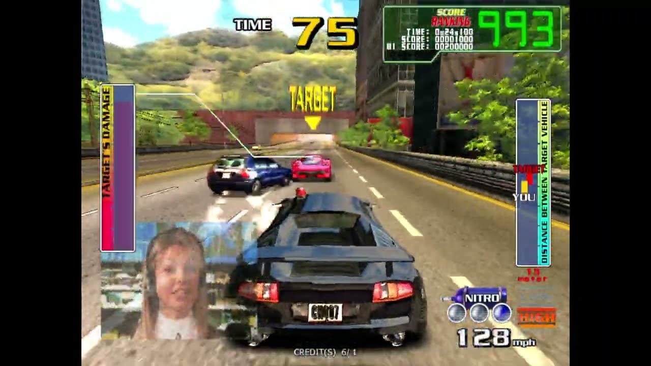Chase H.Q. 2 (2007) - Car 03 - Gameplay (TeknoParrot / RTX GPU)