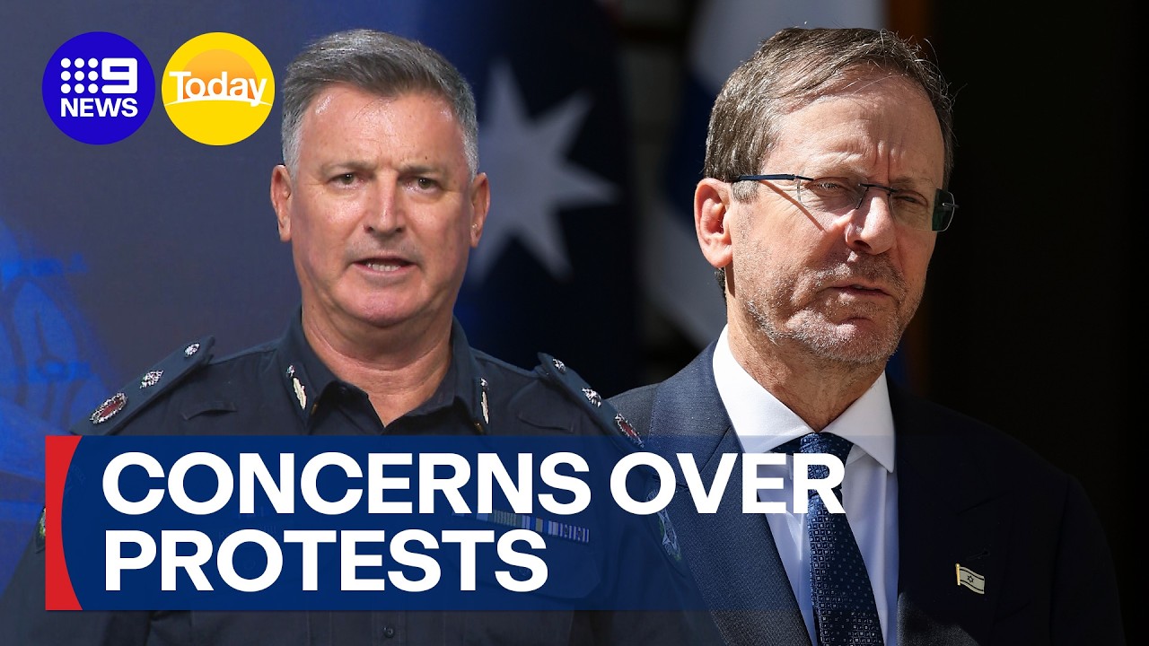 Fresh concerns over protests ahead of Israeli President&rsquo;s Melbourne visit | 9 News Australia